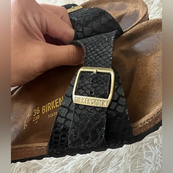 Birkenstock Shiny Snake Madrid Sandals - Women’s Size 5 - Picture 9 of 9